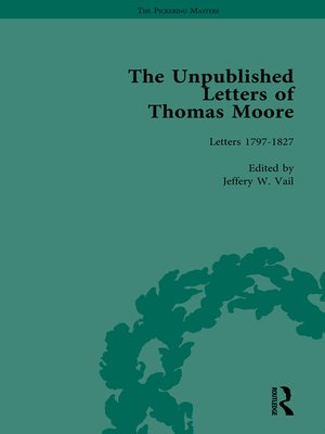 cover image of The Unpublished Letters of Thomas Moore Vol 1